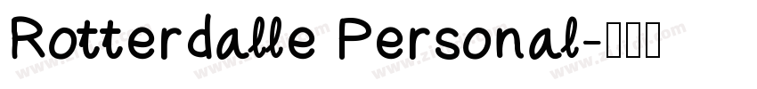 Rotterdalle Personal字体转换